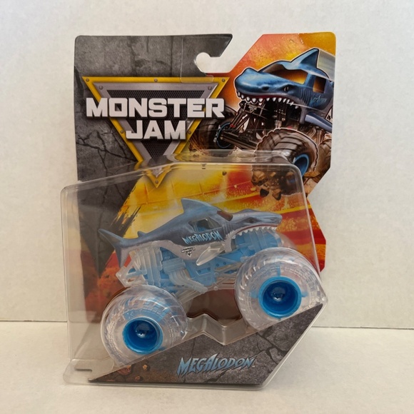 Monster Jam Megalodon Monster Truck - Series 01 - Blue Clear - Picture 1 of 5